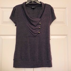 NWT IZ Byer heather purple shirt